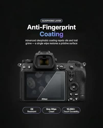 iDaPro Tempered Glass Screen Protector for Nikon Z9/Z8/Z7 II/Z6 II/Z5 II LCD & Top Screen | 9H Hardness, Clarity, Easy Install thumbnail 8