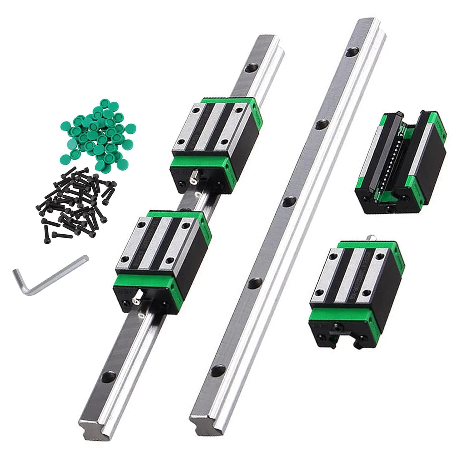 CNCMANS HGR20 Linear Guide Rail Kit 200mm | High Precision CNC Parts for Automated Printer — 200mm
