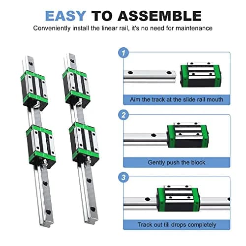 CNCMANS HGR20 Linear Guide Rail Kit 500mm | High Precision CNC Parts for Automated Printer thumbnail 4