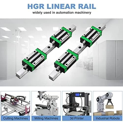 CNCMANS HGR20 Linear Guide Rail Kit 500mm | High Precision CNC Parts for Automated Printer thumbnail 2