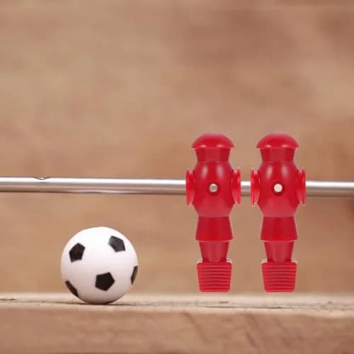 Homoyoyo 4-Piece Foosball Player Replacement Set for Table Repair | Resin Red thumbnail 4