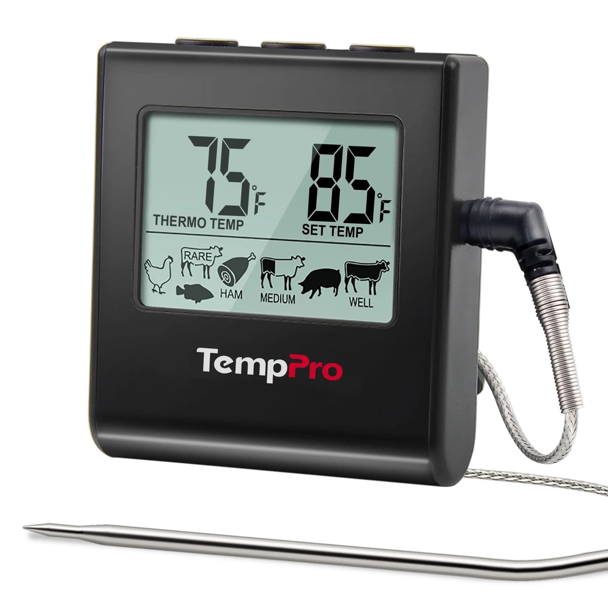 TempPro TP16 Digital Meat Thermometer for Cooking | 0-300°C (32-716°F) Probe - main product image