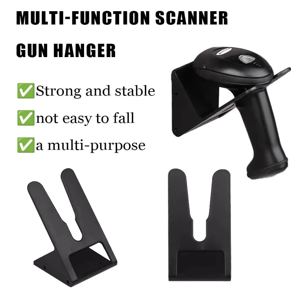 DDRAUY Barcode Scanner Holder Wall Mount | Durable ABS, Universal Fit, Easy Assembly, Free Hands (B) thumbnail 6