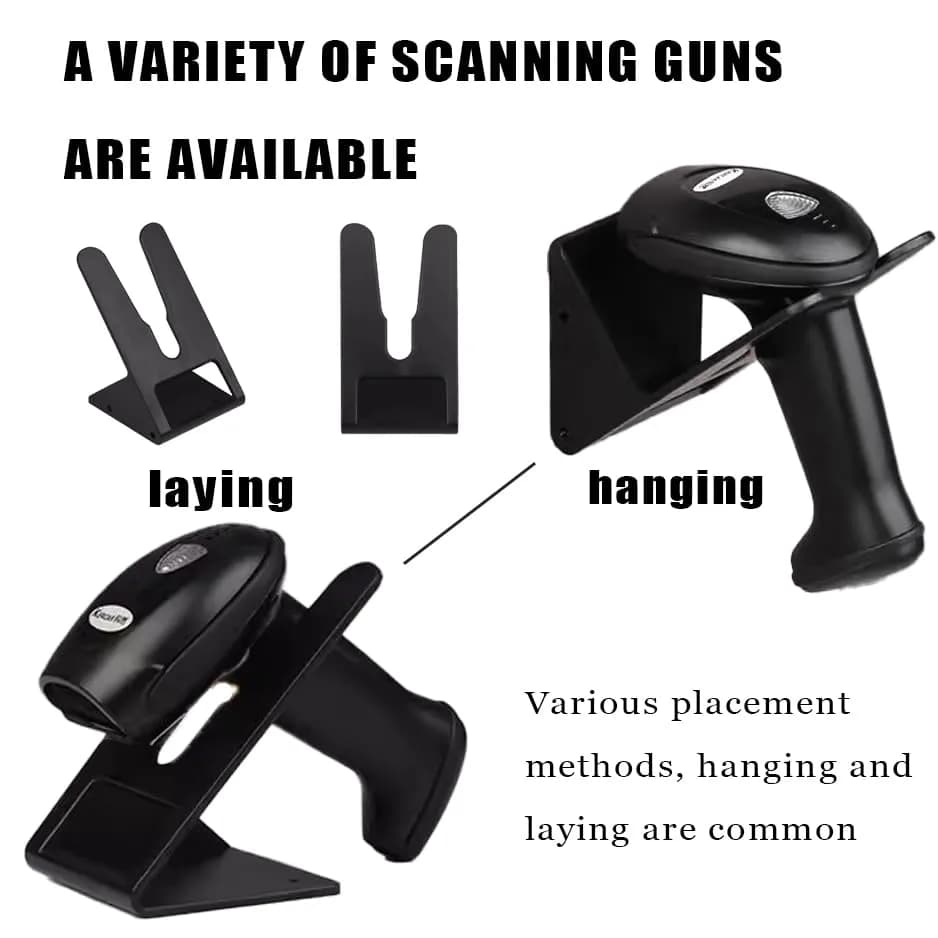 DDRAUY Barcode Scanner Holder Wall Mount | Durable ABS, Universal Fit, Easy Assembly, Free Hands (B) thumbnail 8