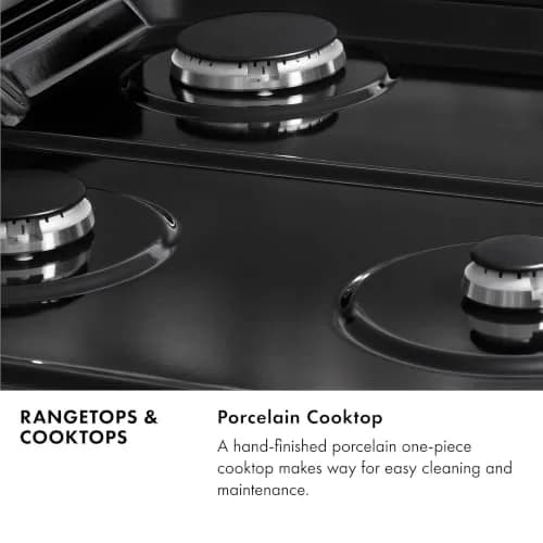 ZLINE 36 in. Legacy Gas Rangetop with 6 Burners & Porcelain Cooktop in Satin Stainless Steel | Champagne Bronze Accents thumbnail 5