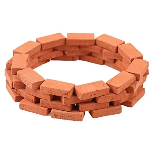 Haiabei 200 Pcs 1/16 Miniature Red Bricks | 16mm x 8mm x 4.5mm thumbnail 6