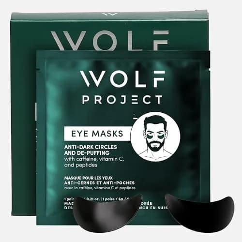 The Wolf Project Under Eye Patches for Dark Circles & Puffiness | Cooling Caffeine Gel Pads (5 Pairs) thumbnail 1