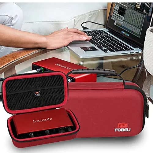FBLFOBELI EVA Hard Storage Case for Focusrite Scarlett 2i2 3rd Gen | Waterproof, Shockproof, Travel-Ready (8.2 x 4.5 x 2.7 inches) thumbnail 7