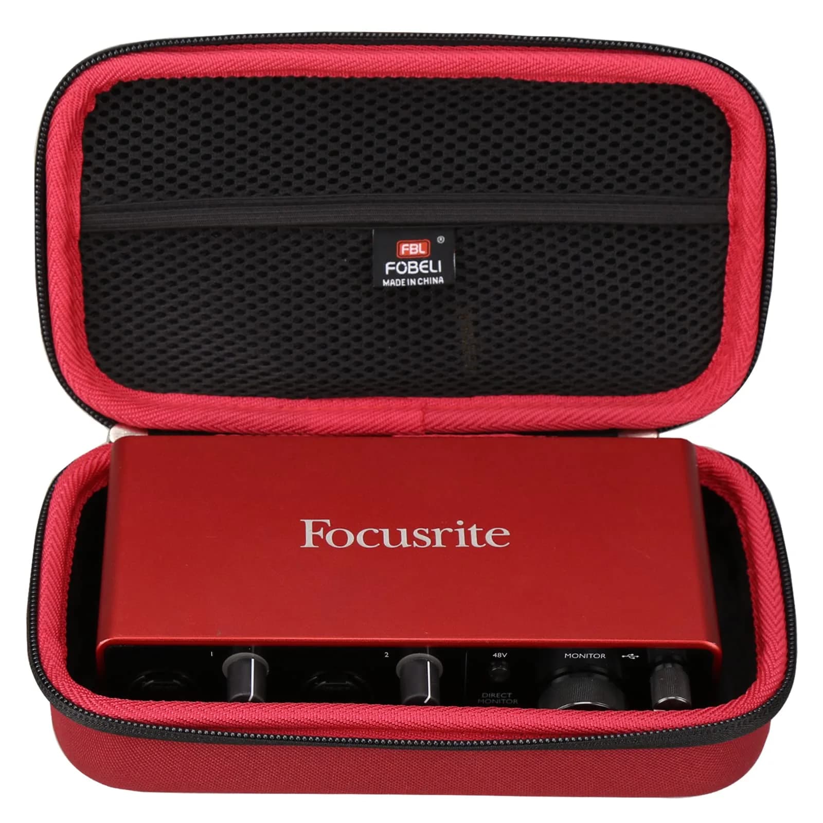 FBLFOBELI EVA Hard Storage Case for Focusrite Scarlett 2i2 3rd Gen | Waterproof, Shockproof, Travel-Ready (8.2 x 4.5 x 2.7 inches)