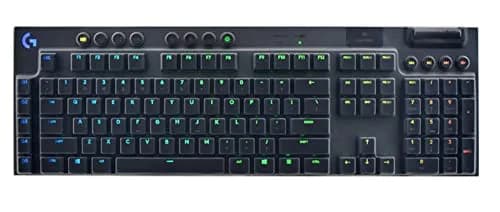 JuYuish Silicone Clear Keyboard Cover Skin for Logitech G915 & G815 | Dust & Liquid Protection (115 chars) thumbnail 1