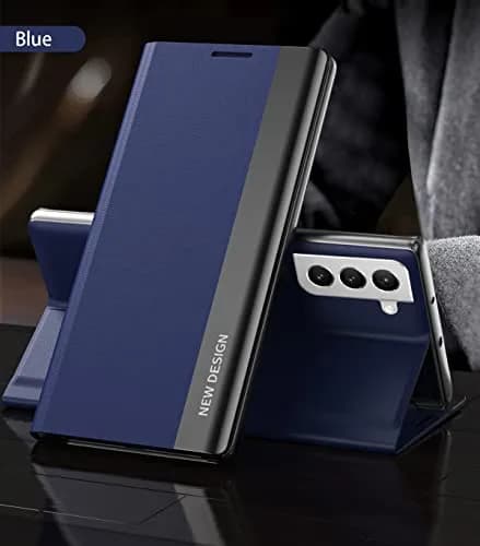 CCSmall Samsung Galaxy S22 Ultra PU Leather Flip Case with Stand CX Deep Blue | Slim, Durable & Wireless Charging Support thumbnail 7