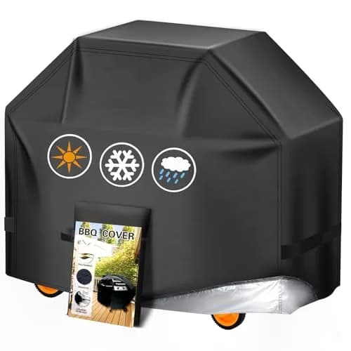 Aoretic 58 inch BBQ Grill Cover | Waterproof, Anti-UV, Windproof Polyester for Weber, Char-Broil, Monument, Dyna-glo, Nexgrill thumbnail 1