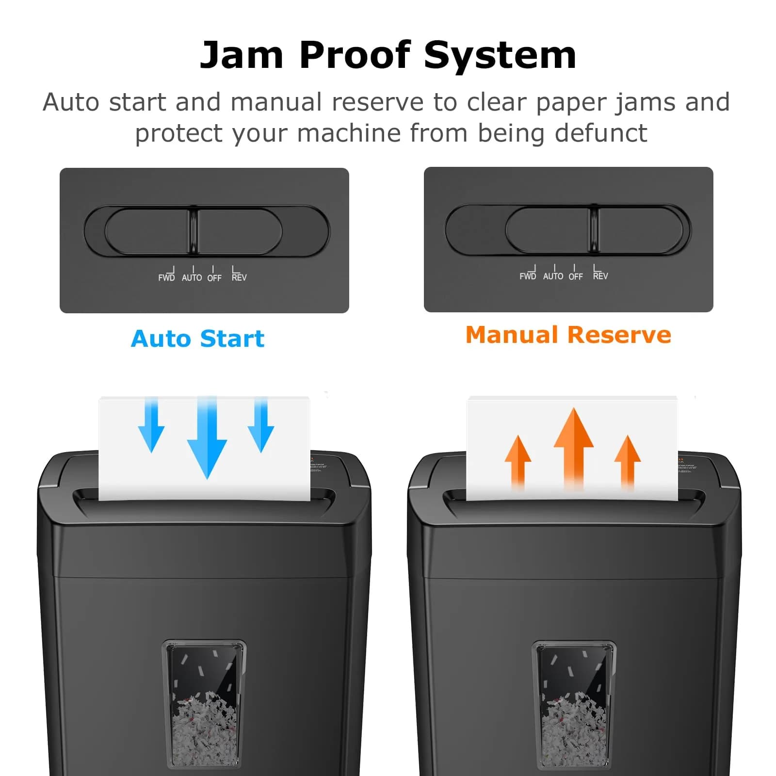 Bonsaii C275-A Cross Cut Paper Shredder 12-Sheet Capacity | P-4 Security Level - view 7