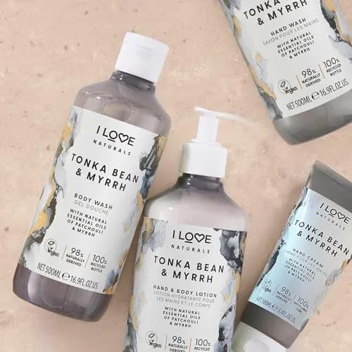 I LOVE Moisturizing Body Wash with Tonka Bean & Myrrh | Plant-Based, Infused with Essential Oils, 16.9 oz thumbnail 5