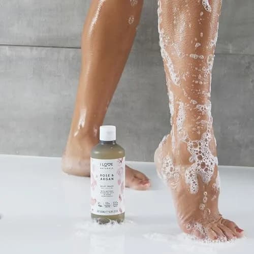I LOVE Naturals Rose and Argan Body Wash - Moisturizing Plant-Based Cleanser - 16.9 oz | Enchanting Rose Scent & Deep Hydration thumbnail 3