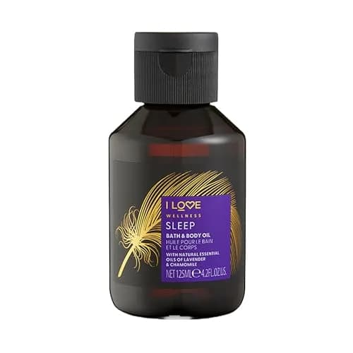 I LOVE Wellness Sleep Bath and Body Oil - Body Oil and Bath Oil for Dry Skin - Essential Oils for Sleep - Calm Lavender and Chamomile Blend - 4.2 oz thumbnail 1