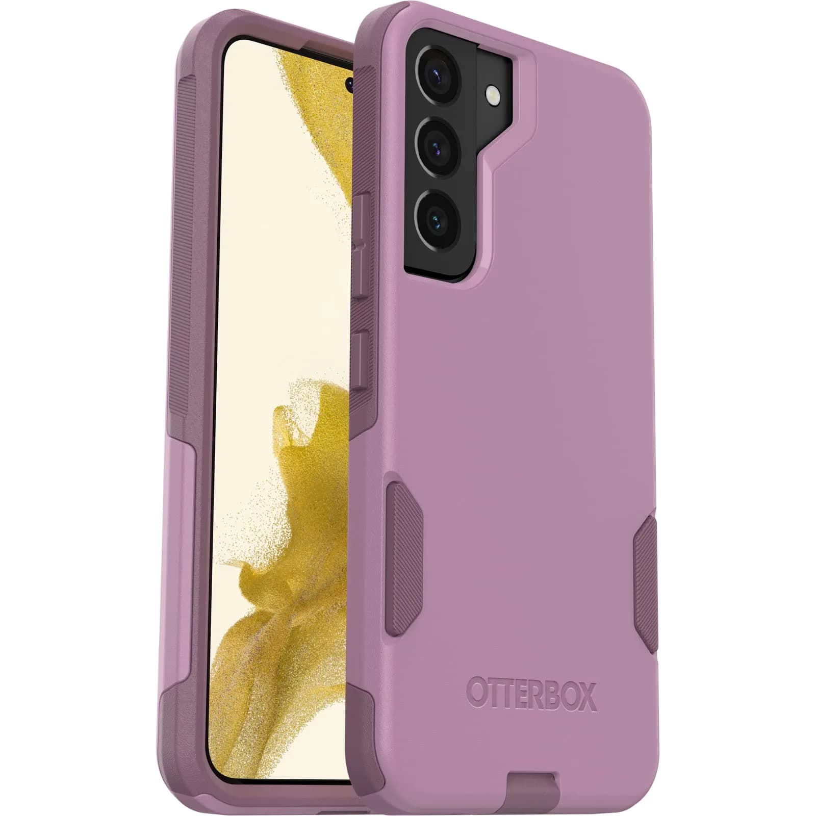 OtterBox Galaxy S22 Commuter Series Case - Pink | Slim & Tough, Pocket-Friendly, with Port Protection