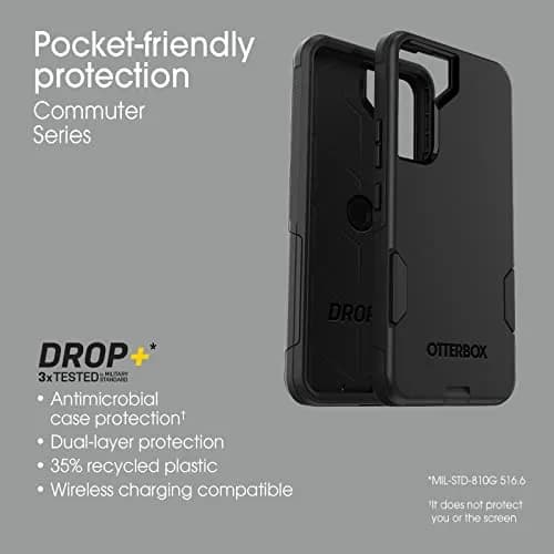 OtterBox Galaxy S22 Commuter Series Case - Pink | Slim & Tough, Pocket-Friendly, with Port Protection thumbnail 4