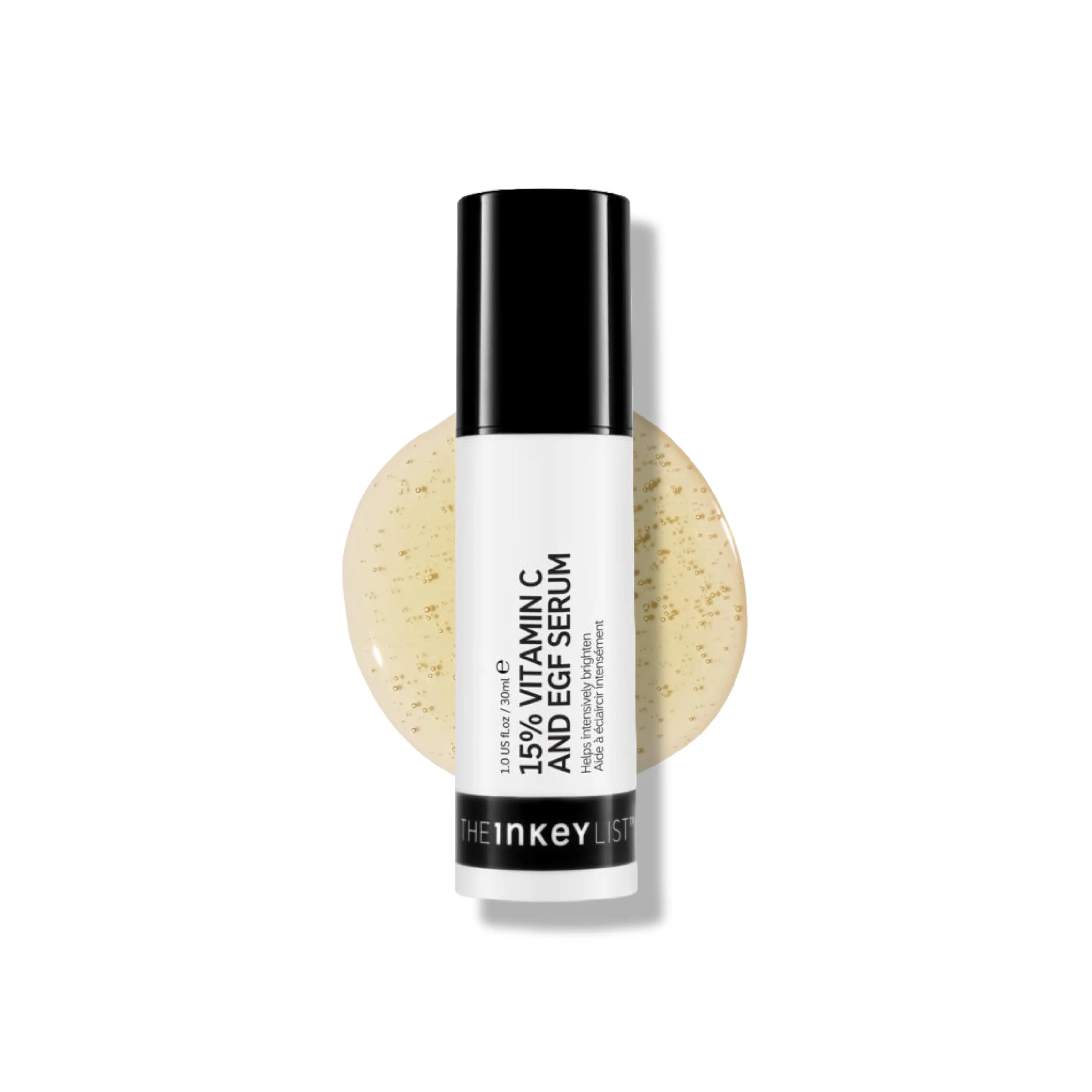 The INKEY List Vitamin C & EGF Serum 30ml | Brightens & Rejuvenates Skin — Clear
