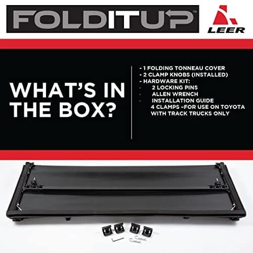 LEER FOLDITUP | Fits 2009-2018 Ram, 2019-2023 Heavy Duty, 2019 Classic with 6’4” Bed | Soft Tri-Fold Truck Bed Tonneau Cover | Easy Install | 4F137 thumbnail 4