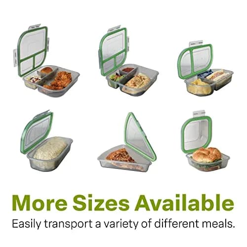 MyGo Container Large To-Go Single Compartment Container 9"x 9" x 2.5" | Reusable Microwave Safe NSF Certified thumbnail 7