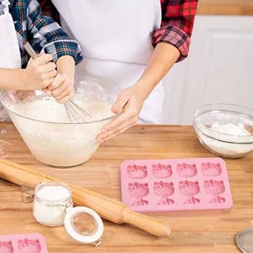 DC QZHMKJ PET Hello Kitty Silicone Mold 8 Cups | Food-Grade, BPA-Free, Temperature Resistant thumbnail 7