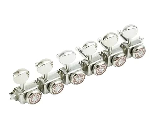 Guyker 6 Locking Guitar Tuners Nickel | Finer Tuning & Stability for Electric & Acoustic Guitars thumbnail 3