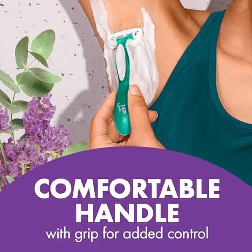 BIC Soleil 4 Escape Womens Disposable Razors, 4-Blade, 4-Pack, Lavender | Comfortable, Travel-Friendly Shaving thumbnail 5