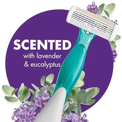 BIC Soleil 4 Escape Womens Disposable Razors, 4-Blade, 4-Pack, Lavender | Comfortable, Travel-Friendly Shaving thumbnail 2