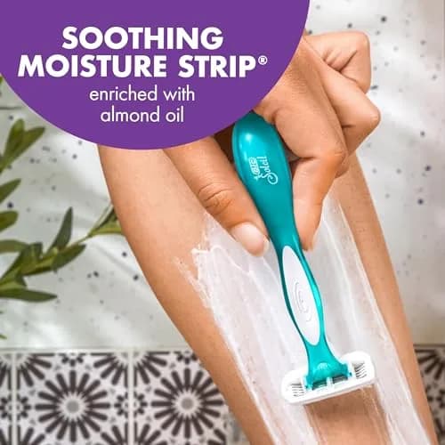 BIC Soleil 4 Escape Womens Disposable Razors, 4-Blade, 4-Pack, Lavender | Comfortable, Travel-Friendly Shaving thumbnail 4
