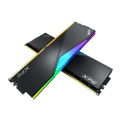 XPG Lancer RGB DDR5 6000MHz 32GB (2x16GB) CL40 UDIMM Desktop SDRAM Black Heatsink | Gaming Memory thumbnail 1