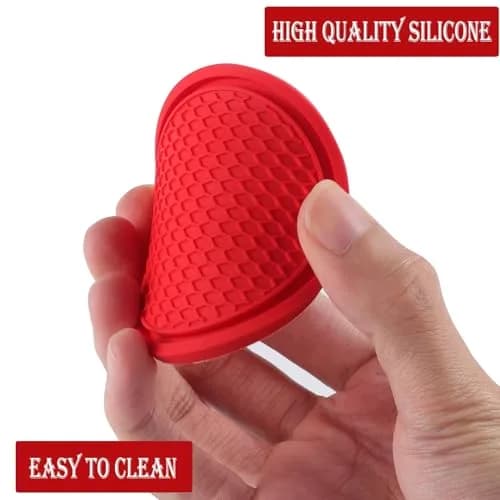 SINGARO Red 4PCS Car Cup Coaster Set 7.04cm (2.77 inches) | Universal Non-Slip Silicone Interior Accessories thumbnail 5