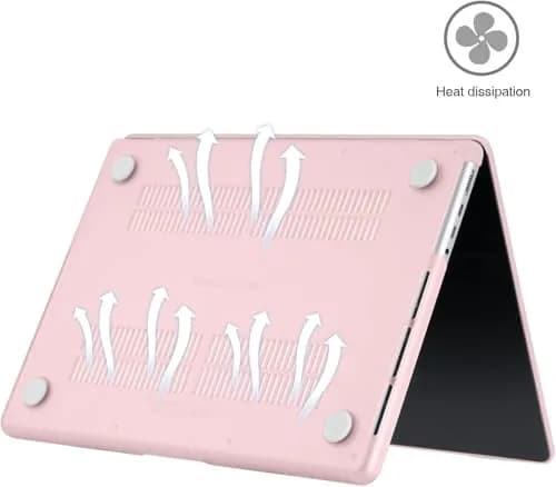 EooCoo Matte Light Pink Hard Case for MacBook Pro 14-inch | Includes Keyboard Cover & Screen Protector thumbnail 4