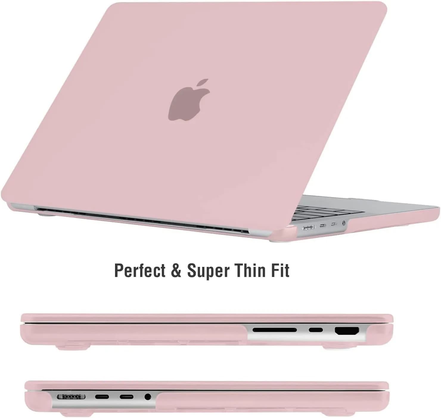 EooCoo Matte Light Pink Hard Case for MacBook Pro 14-inch | Includes Keyboard Cover & Screen Protector - view 5