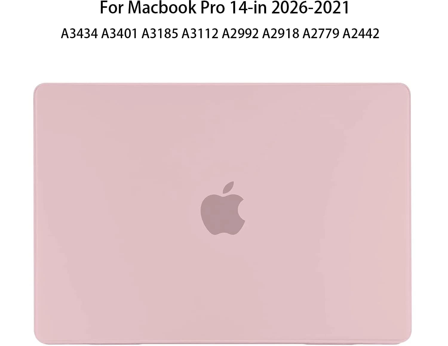 EooCoo Matte Light Pink Hard Case for MacBook Pro 14-inch | Includes Keyboard Cover & Screen Protector - view 8