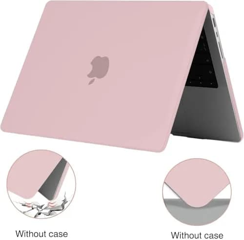 EooCoo Matte Light Pink Hard Case for MacBook Pro 14-inch | Includes Keyboard Cover & Screen Protector thumbnail 3