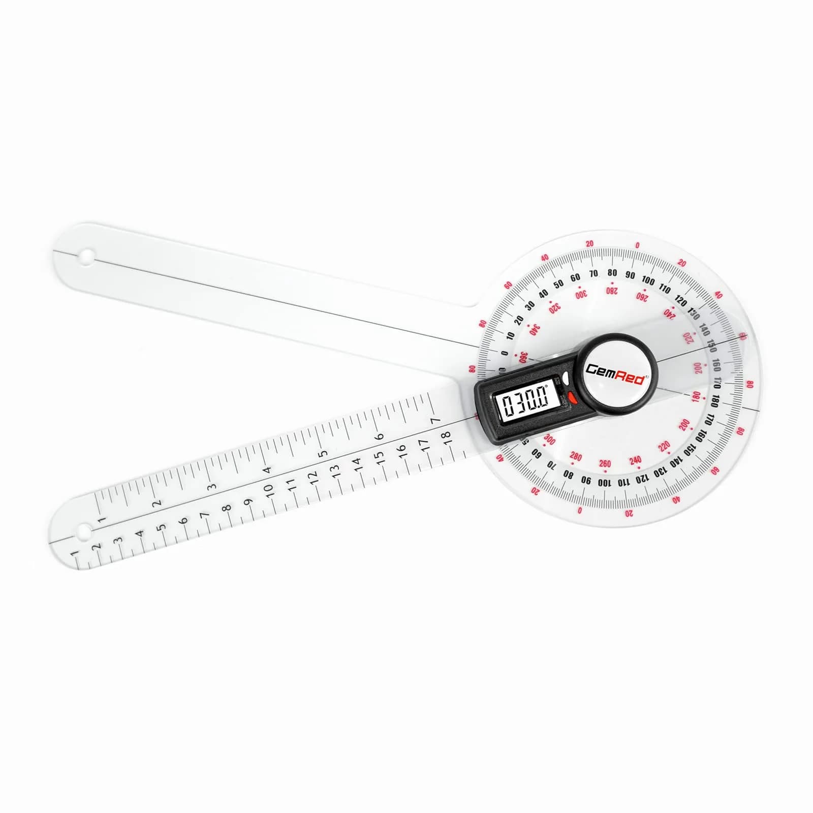 GemRed 12 inch Digital Goniometer for Joint ROM Measurement | Physical Therapy Tool - main product image