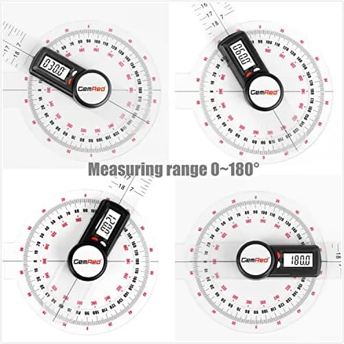 GemRed 12 inch Digital Goniometer for Joint ROM Measurement | Physical Therapy Tool thumbnail 2