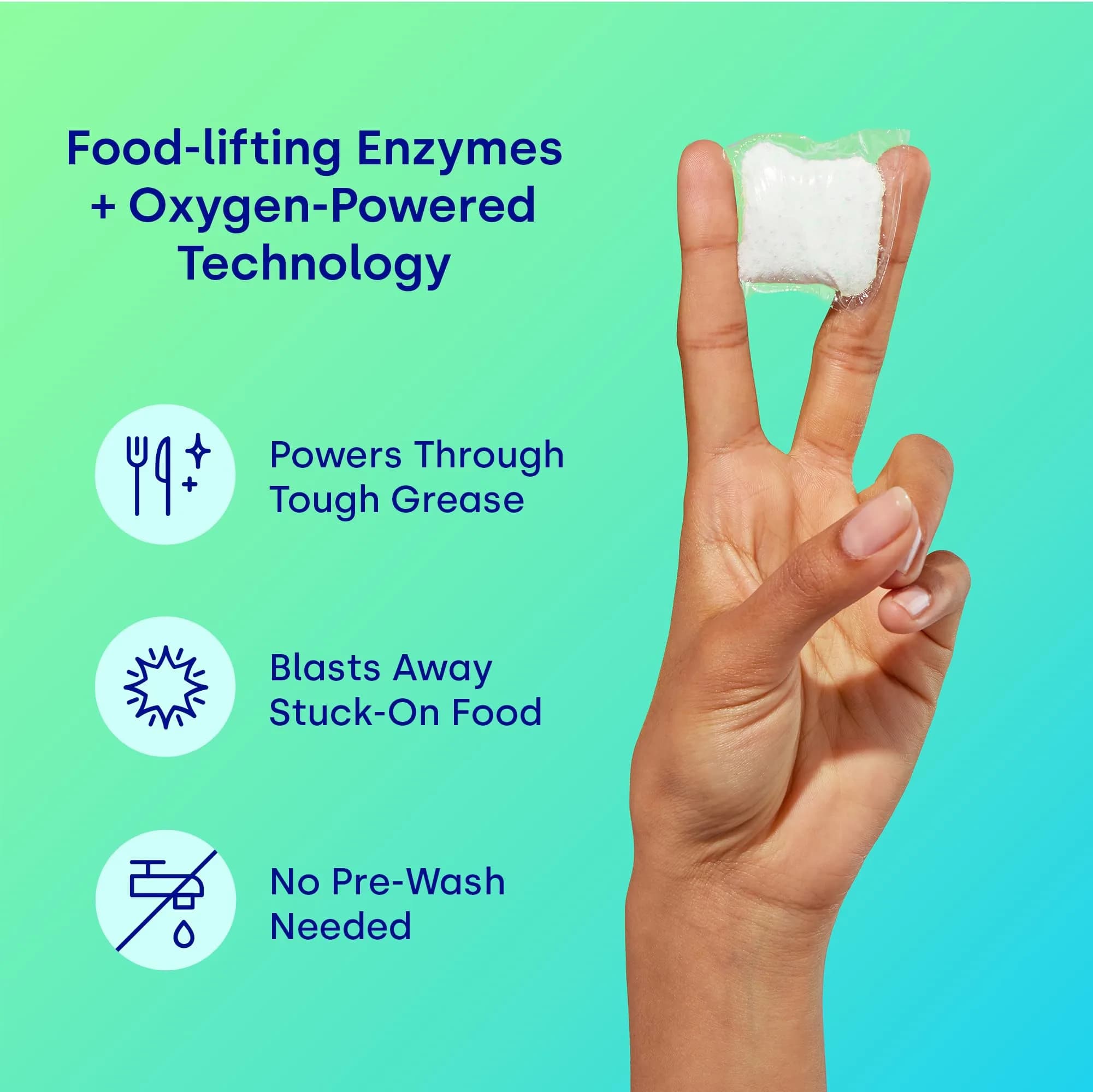 Dropps UltraWash Dishwasher Detergent Pods Lemon Citrus 576g (64 Ct) | USDA Biobased Formula Cuts Grease - view 3