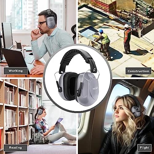 ProCase Hearing Protection Ear Muffs NRR 28dB | ANSI S3.19 Certified Noise Reduction thumbnail 6