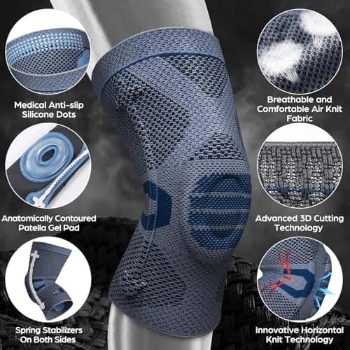 NEENCA Professional Knee Brace Medical Support for Women & Men | Patella Gel Pad & Side Stabilizers thumbnail 2