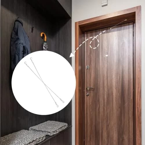 Jiozermi 8 Inch Cabinet Door Restraint, 10 Pcs, Stainless Steel | Prevents Doors from Swinging Open Too Far thumbnail 7
