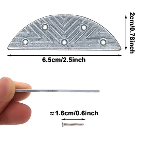 GOETOR Metal Heel Plates 4 PCS | Heavy Duty Heel Protectors for Shoe Repair thumbnail 3