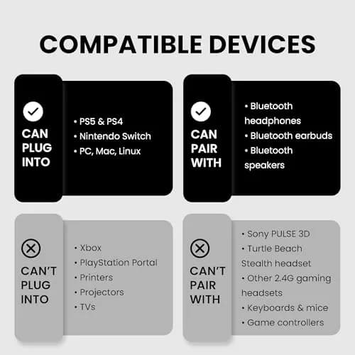 Avantree C81 USB-C Bluetooth Audio Adapter for PS5 | Wireless, Low Latency, Wide Compatibility thumbnail 3