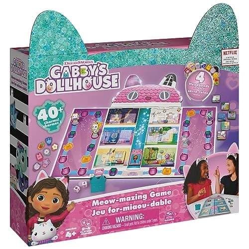 Spin Master Games Gabby's Dollhouse Meow-Mazing Family Game | Educational Board Game for Kids Ages 4+ thumbnail 1
