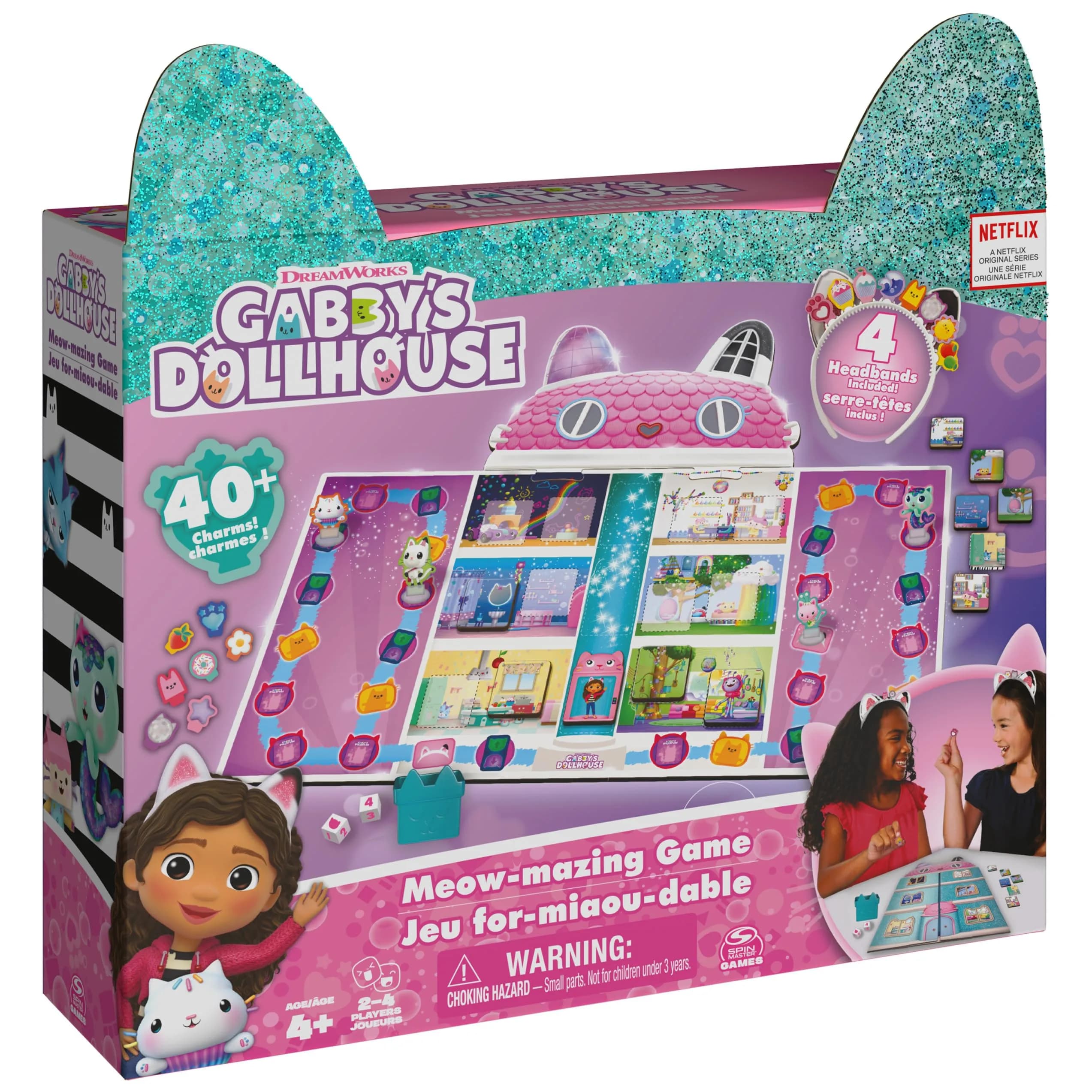 Spin Master Games Gabby's Dollhouse Meow-Mazing Family Game | Educational Board Game for Kids Ages 4+ - main product image
