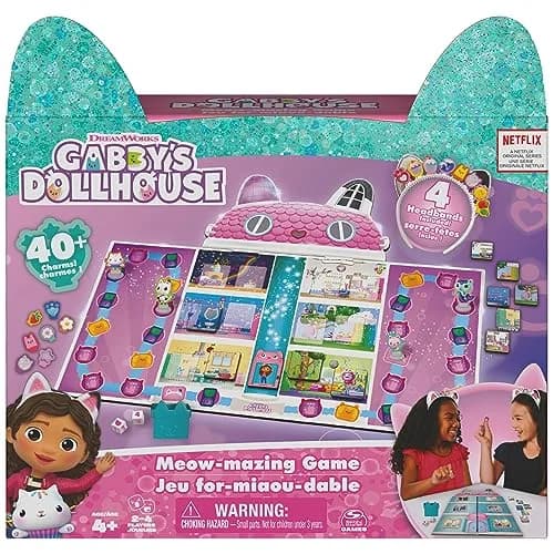 Spin Master Games Gabby's Dollhouse Meow-Mazing Family Game | Educational Board Game for Kids Ages 4+ thumbnail 8