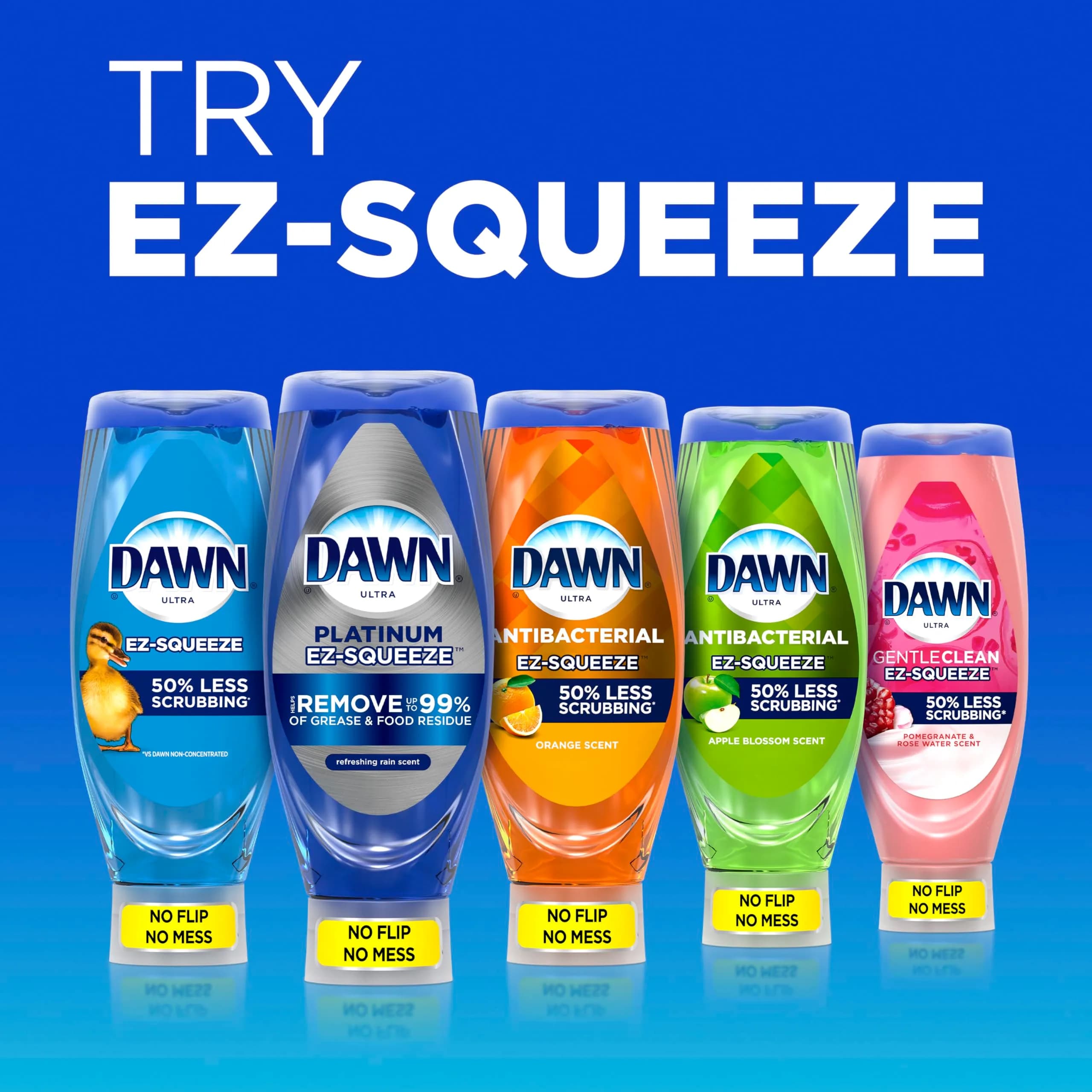 Dawn EZ-Squeeze Ultra Dish Soap, Dishwashing Liquid, Original, 22 fl oz Refill | Less Scrubbing - view 8