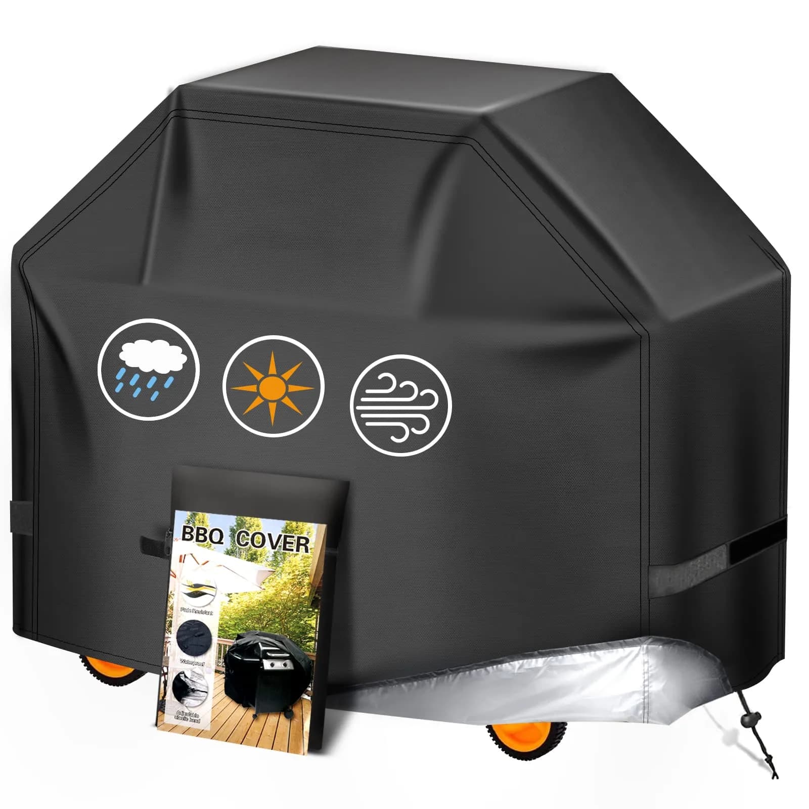 Aoretic 65 inch BBQ Grill Cover | Waterproof, Anti-UV, Windproof Polyester - main product image