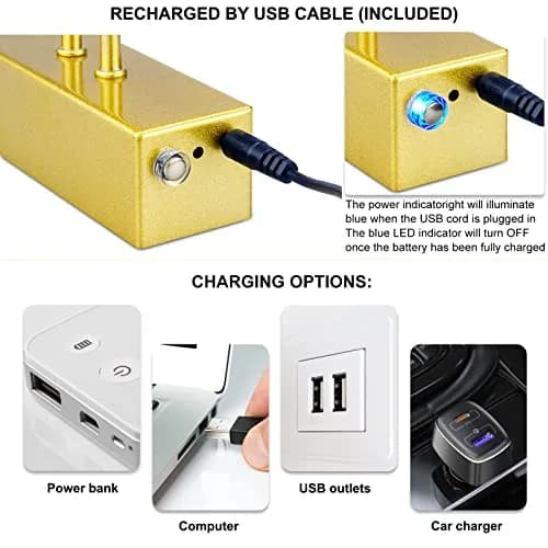 RAIFOOLLY Rechargeable Picture Light 16" Gold | 5000mAh Battery Operated Art Light with Remote Timer thumbnail 7